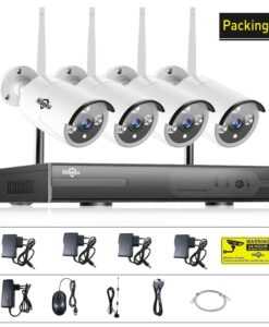 Hiseeu Wireless CCTV System 4CH 960P waterproof IP camera outdoor wifi 1080P NVR 4PCS Home Security 11