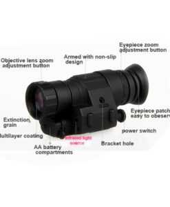 Hunting Night Vision Riflescope Monocular Device Waterproof Night Vision Goggles PVS 14 Digital IR Illumination For 3