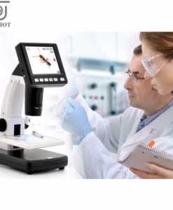 LCD Digital Microscope Desktop USB HD electron microscope with screen 3 5 inch screen USB AV 1