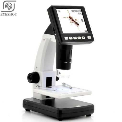 LCD Digital Microscope Desktop USB HD electron microscope with screen 3 5 inch screen USB AV