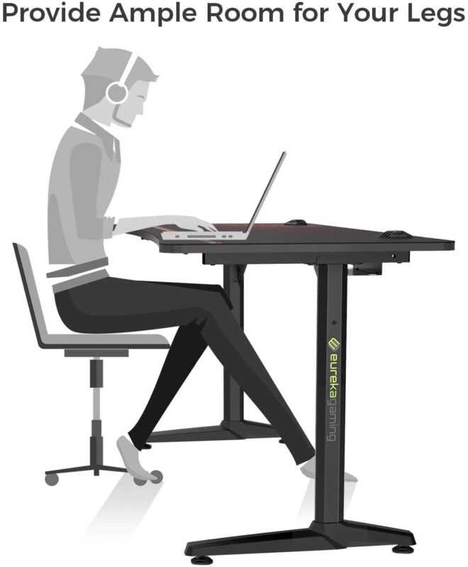 EUREKA ERGONOMIC Gaming Desk 60" Home Office Computer Desk, The SUP Desk