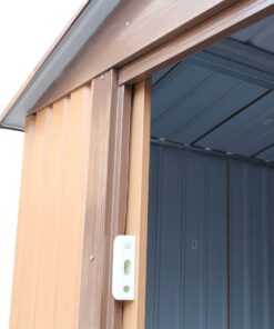 The SUP Desk 4.2'*7' Tool storage shed Brown 8 d0102hp68jv 2