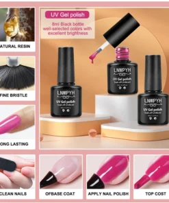 Nail Gel Kit Acrylic Nails Set With UV LED Lamp Dryer Color Gel Polish Kit Soak.jpg 640x640Q90.jpg 2