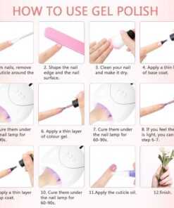 poly nail gel kit nail gel uv lamp capsu description 16