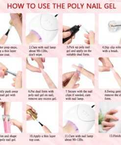 poly nail gel kit nail gel uv lamp capsu description 7