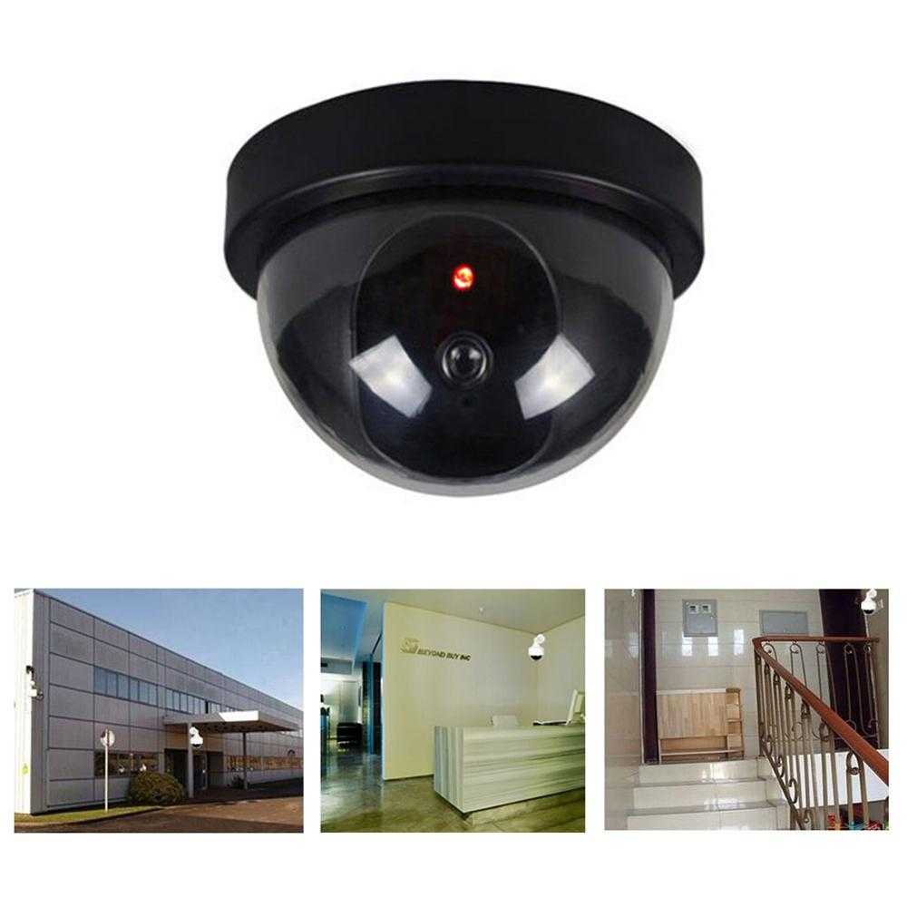 The SUP Desk Black Plastic Dummy Dome Security Camera With Flashinga Red LED Light - Image 4