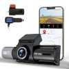 3 Channel WiFi 4K Dash Cam Front Inside Rear 1080P