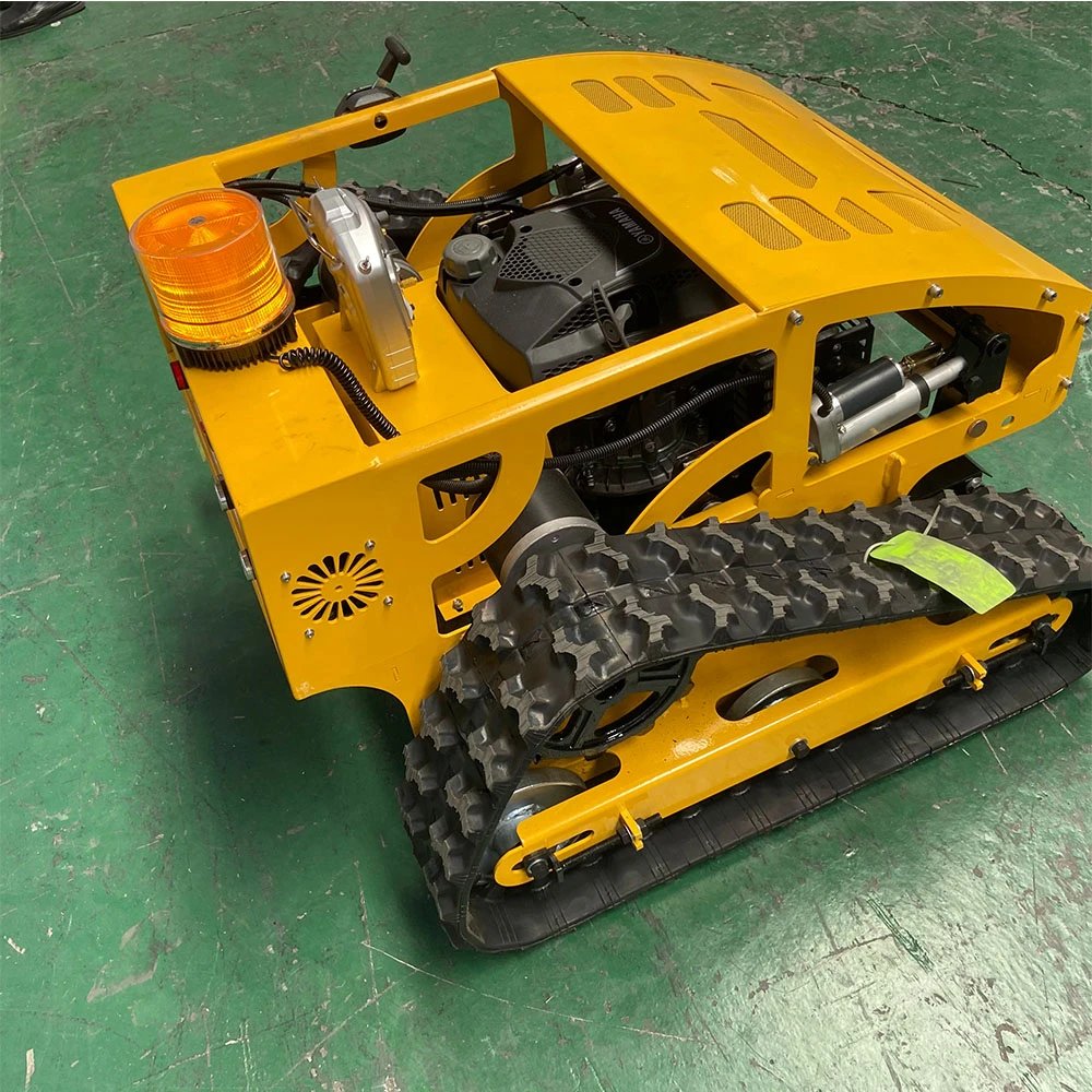 AHM RC mower on steep sloped yard