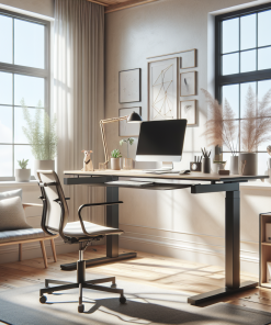 The SUP Desk 60cm Adjustable Computer Standing Desk with Rollers