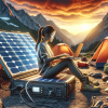 300W Solar Generator, FlashFish 60000mAh Portable Power Station | The SUP Desk