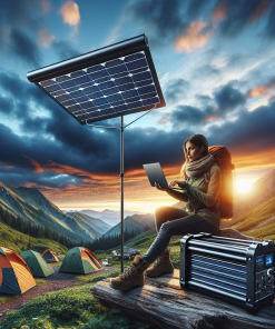 The SUP Desk 300W Solar Potable Generator with 50W 18V Portable Solar Panel