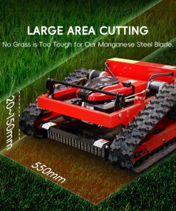 MMS MS550J tracked lawn mower tracks detail