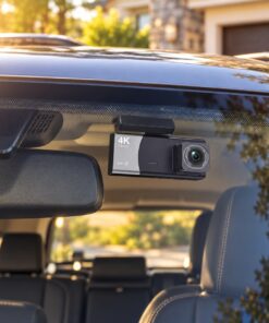 3-Channel 4K WiFi Dash Cam — Front, Cabin & Rear | Night Vision & App Control